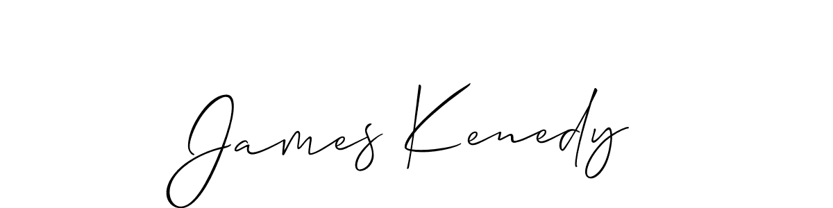 if you are searching for the best signature style for your name James Kenedy. so please give up your signature search. here we have designed multiple signature styles  using Allison_Script. James Kenedy signature style 2 images and pictures png