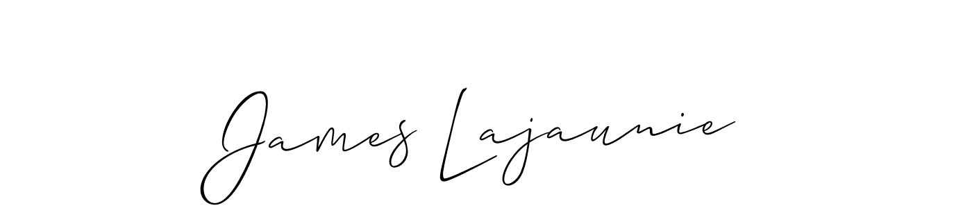 Make a beautiful signature design for name James Lajaunie. With this signature (Allison_Script) style, you can create a handwritten signature for free. James Lajaunie signature style 2 images and pictures png