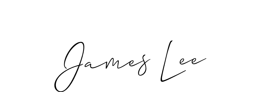Design your own signature with our free online signature maker. With this signature software, you can create a handwritten (Allison_Script) signature for name James Lee. James Lee signature style 2 images and pictures png