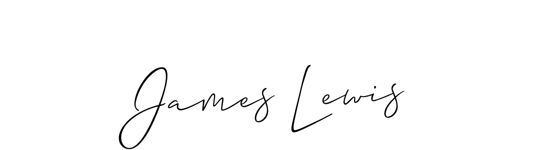 Design your own signature with our free online signature maker. With this signature software, you can create a handwritten (Allison_Script) signature for name James Lewis. James Lewis signature style 2 images and pictures png