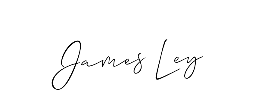 Design your own signature with our free online signature maker. With this signature software, you can create a handwritten (Allison_Script) signature for name James Ley. James Ley signature style 2 images and pictures png