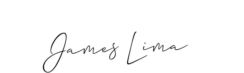 Make a beautiful signature design for name James Lima. With this signature (Allison_Script) style, you can create a handwritten signature for free. James Lima signature style 2 images and pictures png