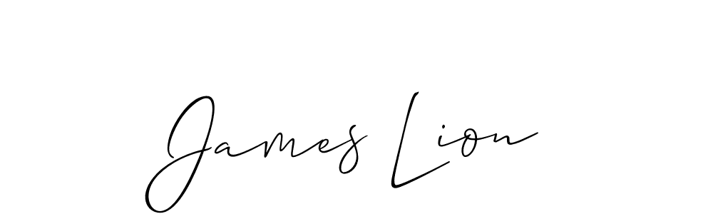 You should practise on your own different ways (Allison_Script) to write your name (James Lion) in signature. don't let someone else do it for you. James Lion signature style 2 images and pictures png
