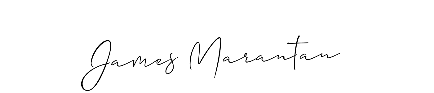 Make a beautiful signature design for name James Marantan. With this signature (Allison_Script) style, you can create a handwritten signature for free. James Marantan signature style 2 images and pictures png