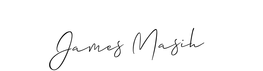 Create a beautiful signature design for name James Masih. With this signature (Allison_Script) fonts, you can make a handwritten signature for free. James Masih signature style 2 images and pictures png