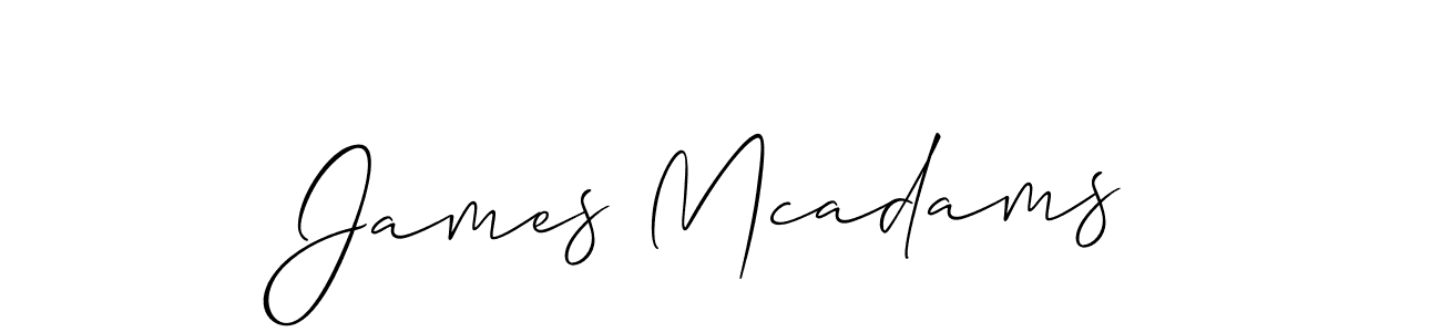Use a signature maker to create a handwritten signature online. With this signature software, you can design (Allison_Script) your own signature for name James Mcadams. James Mcadams signature style 2 images and pictures png