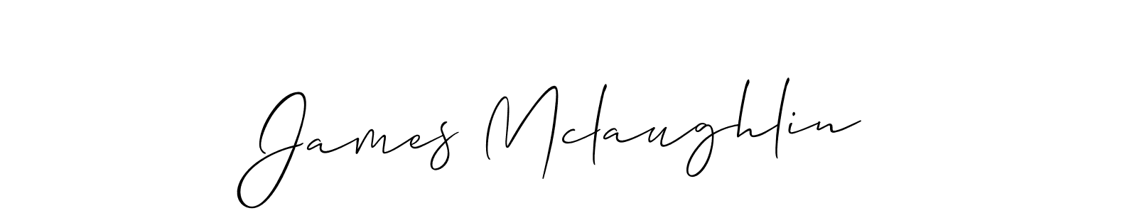 Create a beautiful signature design for name James Mclaughlin. With this signature (Allison_Script) fonts, you can make a handwritten signature for free. James Mclaughlin signature style 2 images and pictures png