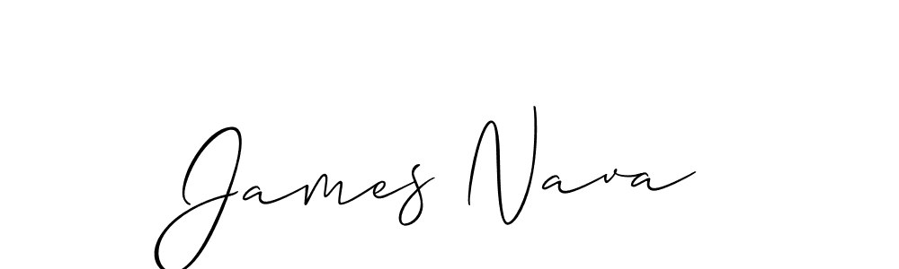 Allison_Script is a professional signature style that is perfect for those who want to add a touch of class to their signature. It is also a great choice for those who want to make their signature more unique. Get James Nava name to fancy signature for free. James Nava signature style 2 images and pictures png