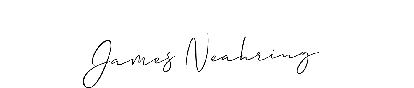 This is the best signature style for the James Neahring name. Also you like these signature font (Allison_Script). Mix name signature. James Neahring signature style 2 images and pictures png