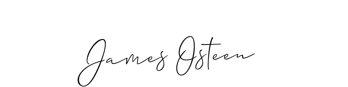 Create a beautiful signature design for name James Osteen. With this signature (Allison_Script) fonts, you can make a handwritten signature for free. James Osteen signature style 2 images and pictures png