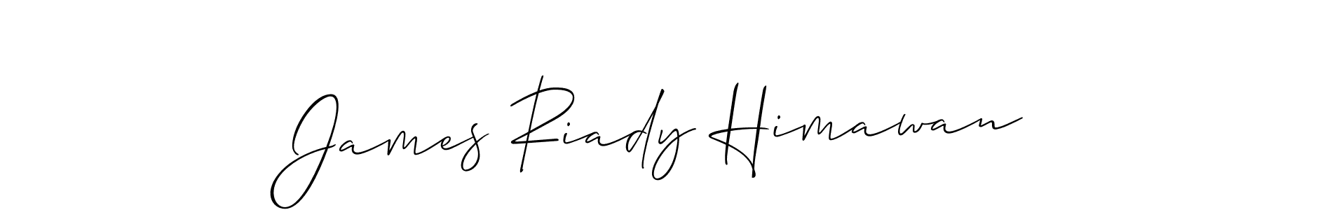 It looks lik you need a new signature style for name James Riady Himawan. Design unique handwritten (Allison_Script) signature with our free signature maker in just a few clicks. James Riady Himawan signature style 2 images and pictures png