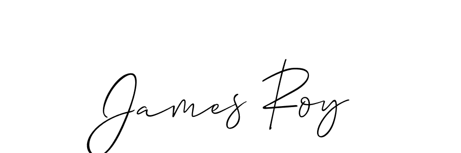 How to make James Roy name signature. Use Allison_Script style for creating short signs online. This is the latest handwritten sign. James Roy signature style 2 images and pictures png