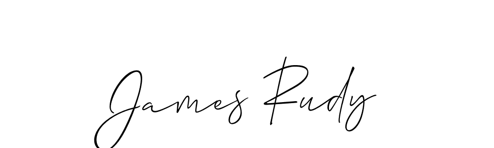 Create a beautiful signature design for name James Rudy. With this signature (Allison_Script) fonts, you can make a handwritten signature for free. James Rudy signature style 2 images and pictures png