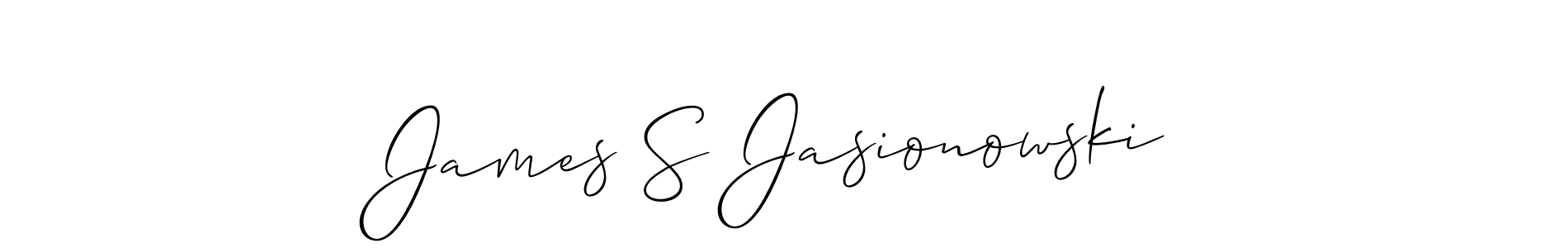 Best and Professional Signature Style for James S Jasionowski. Allison_Script Best Signature Style Collection. James S Jasionowski signature style 2 images and pictures png