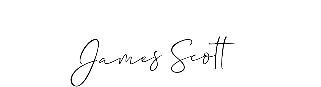 The best way (Allison_Script) to make a short signature is to pick only two or three words in your name. The name James Scott include a total of six letters. For converting this name. James Scott signature style 2 images and pictures png