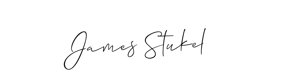 Also we have James Stukel name is the best signature style. Create professional handwritten signature collection using Allison_Script autograph style. James Stukel signature style 2 images and pictures png