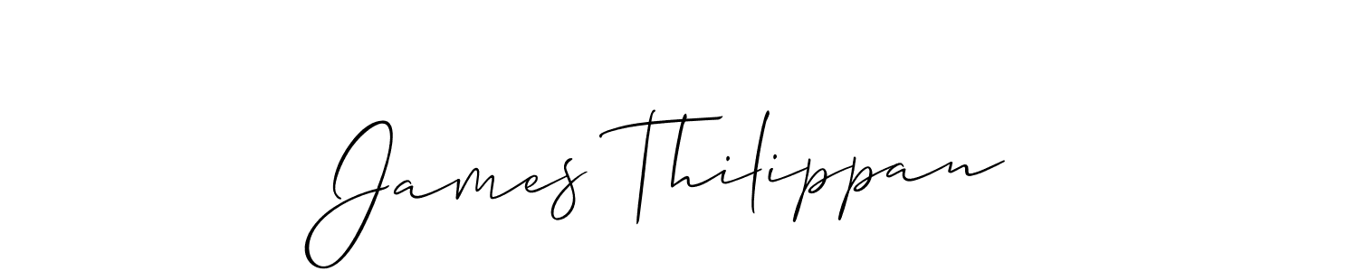 if you are searching for the best signature style for your name James Thilippan. so please give up your signature search. here we have designed multiple signature styles  using Allison_Script. James Thilippan signature style 2 images and pictures png