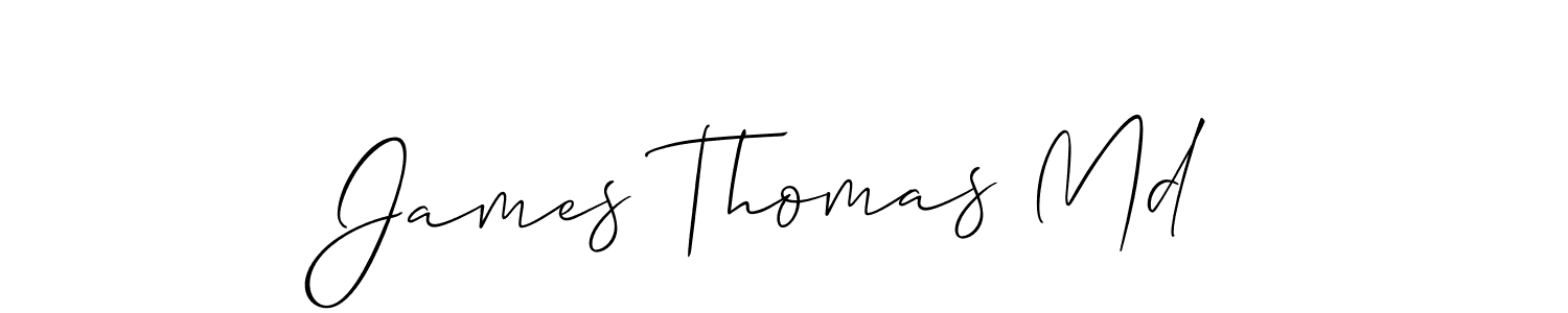 Make a short James Thomas Md signature style. Manage your documents anywhere anytime using Allison_Script. Create and add eSignatures, submit forms, share and send files easily. James Thomas Md signature style 2 images and pictures png