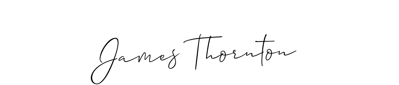Use a signature maker to create a handwritten signature online. With this signature software, you can design (Allison_Script) your own signature for name James Thornton. James Thornton signature style 2 images and pictures png