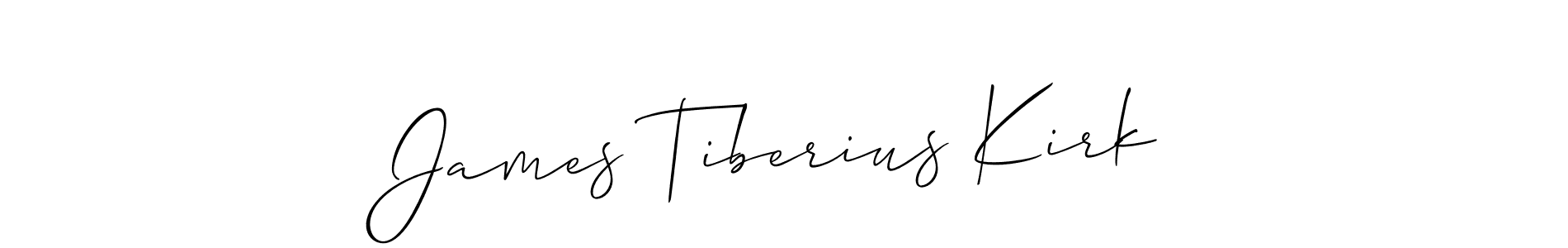 The best way (Allison_Script) to make a short signature is to pick only two or three words in your name. The name James Tiberius Kirk include a total of six letters. For converting this name. James Tiberius Kirk signature style 2 images and pictures png