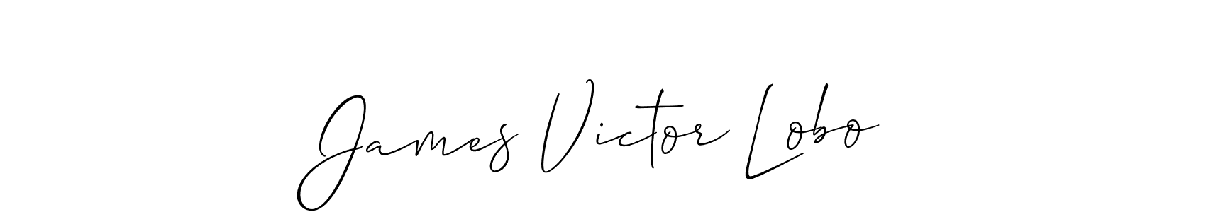 It looks lik you need a new signature style for name James Victor Lobo. Design unique handwritten (Allison_Script) signature with our free signature maker in just a few clicks. James Victor Lobo signature style 2 images and pictures png