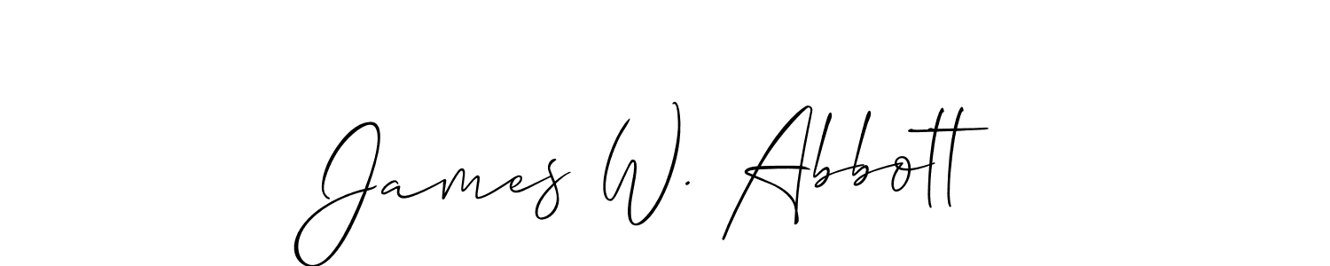 Best and Professional Signature Style for James W. Abbott. Allison_Script Best Signature Style Collection. James W. Abbott signature style 2 images and pictures png