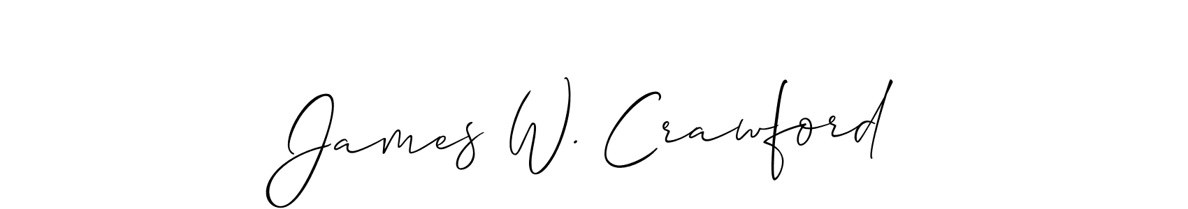 Similarly Allison_Script is the best handwritten signature design. Signature creator online .You can use it as an online autograph creator for name James W. Crawford. James W. Crawford signature style 2 images and pictures png