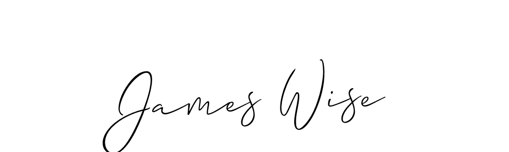 Allison_Script is a professional signature style that is perfect for those who want to add a touch of class to their signature. It is also a great choice for those who want to make their signature more unique. Get James Wise name to fancy signature for free. James Wise signature style 2 images and pictures png