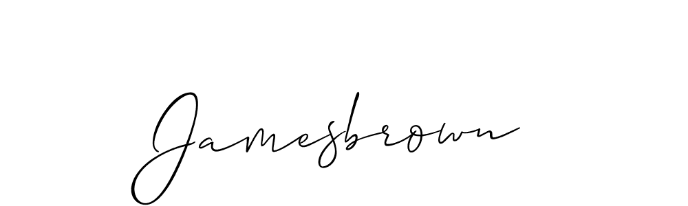 Create a beautiful signature design for name Jamesbrown. With this signature (Allison_Script) fonts, you can make a handwritten signature for free. Jamesbrown signature style 2 images and pictures png