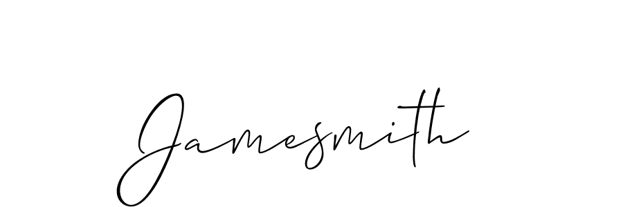 Design your own signature with our free online signature maker. With this signature software, you can create a handwritten (Allison_Script) signature for name Jamesmith. Jamesmith signature style 2 images and pictures png