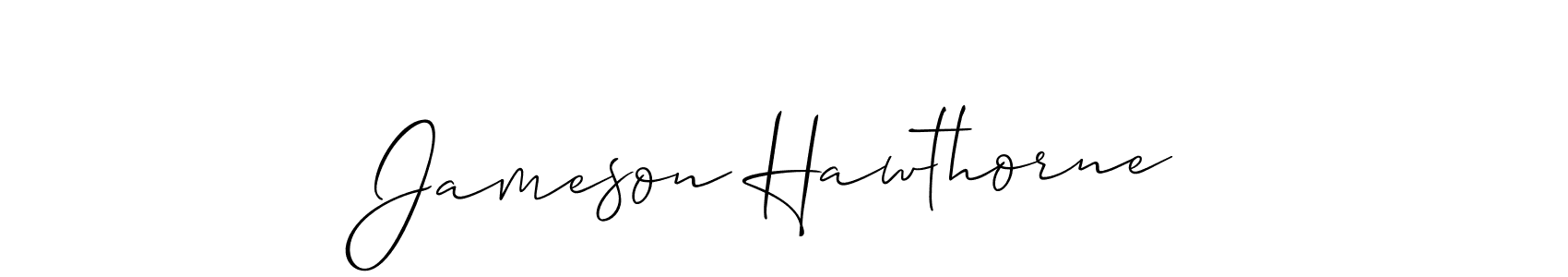 How to make Jameson Hawthorne signature? Allison_Script is a professional autograph style. Create handwritten signature for Jameson Hawthorne name. Jameson Hawthorne signature style 2 images and pictures png