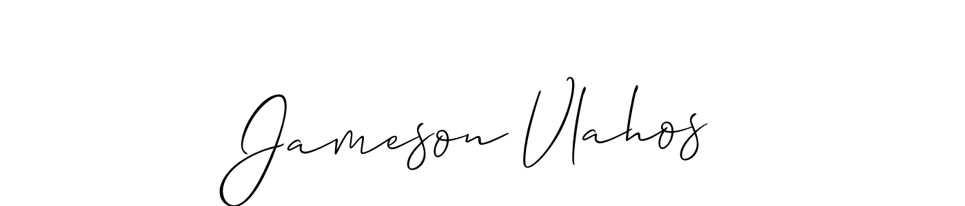 if you are searching for the best signature style for your name Jameson Vlahos. so please give up your signature search. here we have designed multiple signature styles  using Allison_Script. Jameson Vlahos signature style 2 images and pictures png