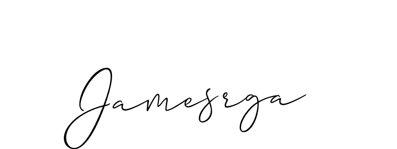 Create a beautiful signature design for name Jamesrga. With this signature (Allison_Script) fonts, you can make a handwritten signature for free. Jamesrga signature style 2 images and pictures png
