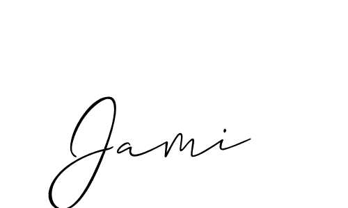 Allison_Script is a professional signature style that is perfect for those who want to add a touch of class to their signature. It is also a great choice for those who want to make their signature more unique. Get Jami  name to fancy signature for free. Jami  signature style 2 images and pictures png