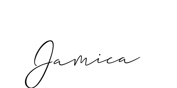 How to make Jamica name signature. Use Allison_Script style for creating short signs online. This is the latest handwritten sign. Jamica signature style 2 images and pictures png