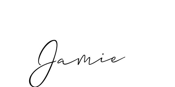 Make a beautiful signature design for name Jamie . With this signature (Allison_Script) style, you can create a handwritten signature for free. Jamie  signature style 2 images and pictures png