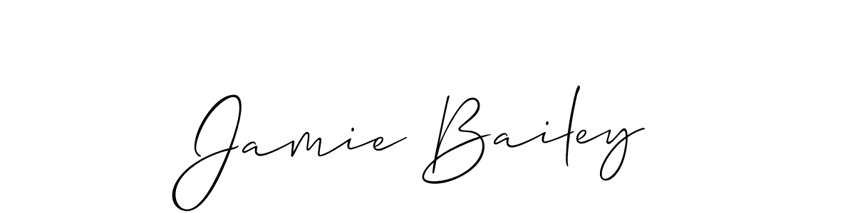 Make a beautiful signature design for name Jamie Bailey. With this signature (Allison_Script) style, you can create a handwritten signature for free. Jamie Bailey signature style 2 images and pictures png