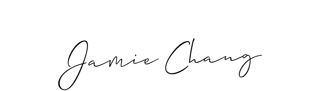 Create a beautiful signature design for name Jamie Chang. With this signature (Allison_Script) fonts, you can make a handwritten signature for free. Jamie Chang signature style 2 images and pictures png