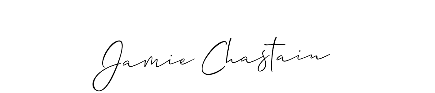 Also You can easily find your signature by using the search form. We will create Jamie Chastain name handwritten signature images for you free of cost using Allison_Script sign style. Jamie Chastain signature style 2 images and pictures png