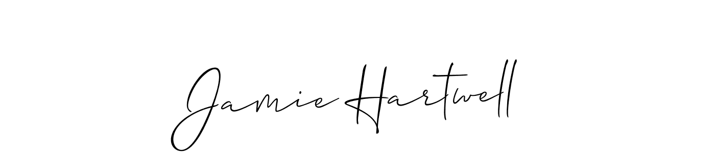 Make a beautiful signature design for name Jamie Hartwell. With this signature (Allison_Script) style, you can create a handwritten signature for free. Jamie Hartwell signature style 2 images and pictures png