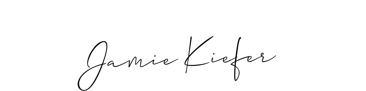 It looks lik you need a new signature style for name Jamie Kiefer. Design unique handwritten (Allison_Script) signature with our free signature maker in just a few clicks. Jamie Kiefer signature style 2 images and pictures png
