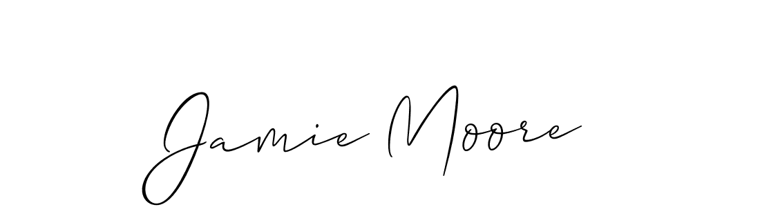 How to make Jamie Moore name signature. Use Allison_Script style for creating short signs online. This is the latest handwritten sign. Jamie Moore signature style 2 images and pictures png