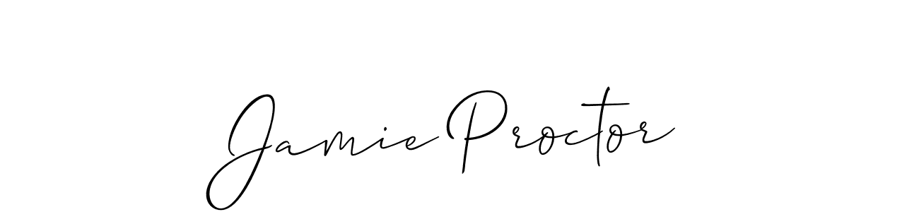 Make a beautiful signature design for name Jamie Proctor. With this signature (Allison_Script) style, you can create a handwritten signature for free. Jamie Proctor signature style 2 images and pictures png