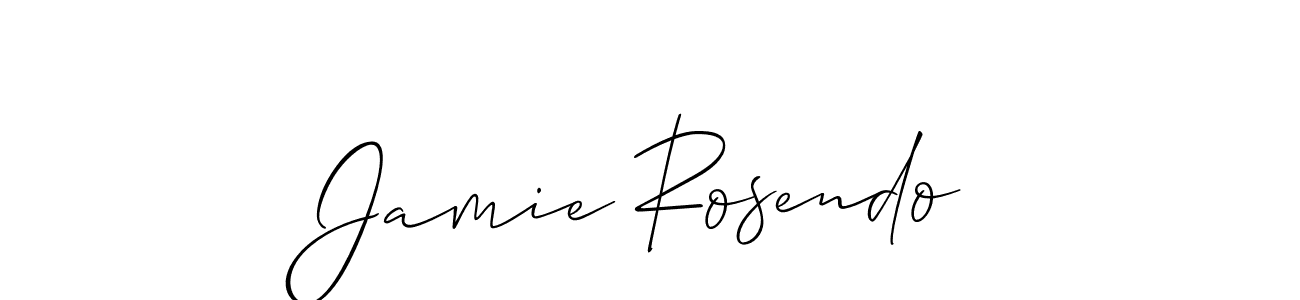 Design your own signature with our free online signature maker. With this signature software, you can create a handwritten (Allison_Script) signature for name Jamie Rosendo. Jamie Rosendo signature style 2 images and pictures png