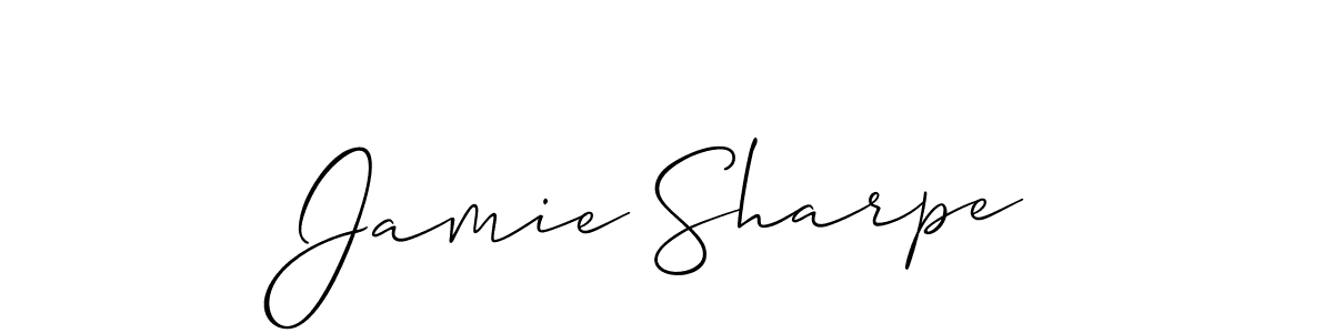 How to make Jamie Sharpe signature? Allison_Script is a professional autograph style. Create handwritten signature for Jamie Sharpe name. Jamie Sharpe signature style 2 images and pictures png