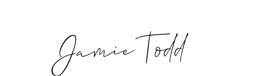 Design your own signature with our free online signature maker. With this signature software, you can create a handwritten (Allison_Script) signature for name Jamie Todd. Jamie Todd signature style 2 images and pictures png