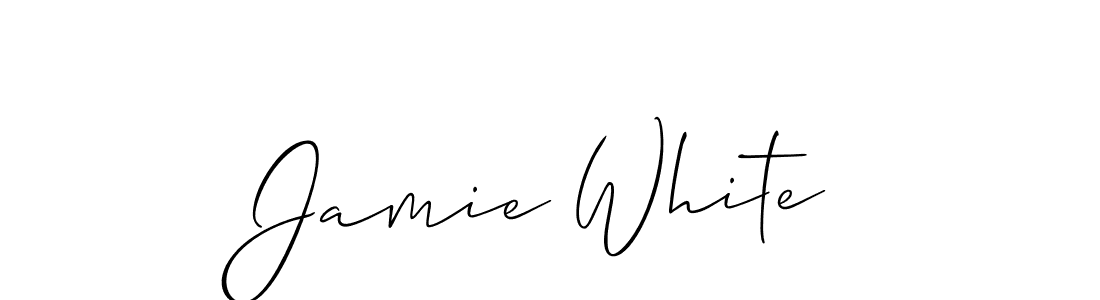 How to make Jamie White signature? Allison_Script is a professional autograph style. Create handwritten signature for Jamie White name. Jamie White signature style 2 images and pictures png