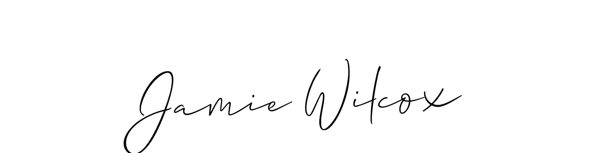 Similarly Allison_Script is the best handwritten signature design. Signature creator online .You can use it as an online autograph creator for name Jamie Wilcox. Jamie Wilcox signature style 2 images and pictures png