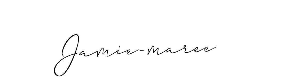 Also You can easily find your signature by using the search form. We will create Jamie-maree name handwritten signature images for you free of cost using Allison_Script sign style. Jamie-maree signature style 2 images and pictures png