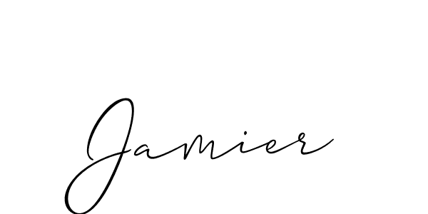 How to make Jamier signature? Allison_Script is a professional autograph style. Create handwritten signature for Jamier name. Jamier signature style 2 images and pictures png